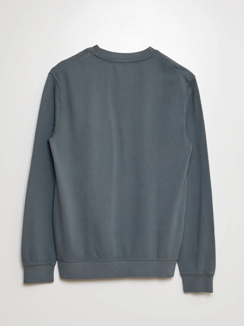 Sweat en nid d'abeilles Gris