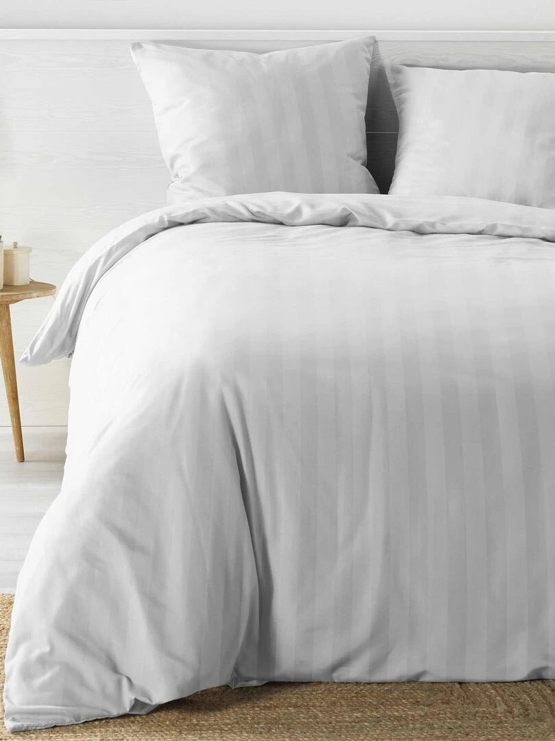 Parure Housse de couette Microfibre satine Collection Cléa Noir