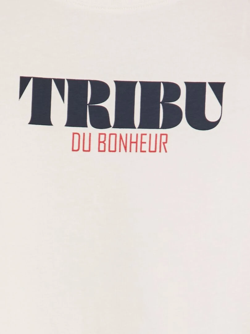 T shirt imprimé en coton Blanc
