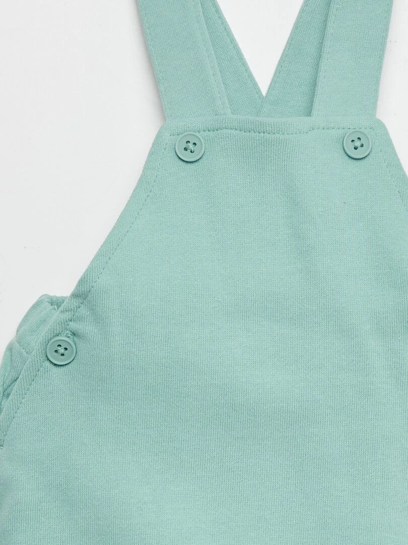 Salopette en french terry   Bleu ciel