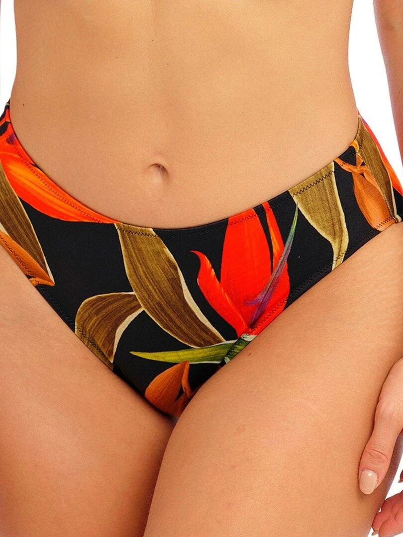 Bas de maillot imprimé tropical Pichola Noir