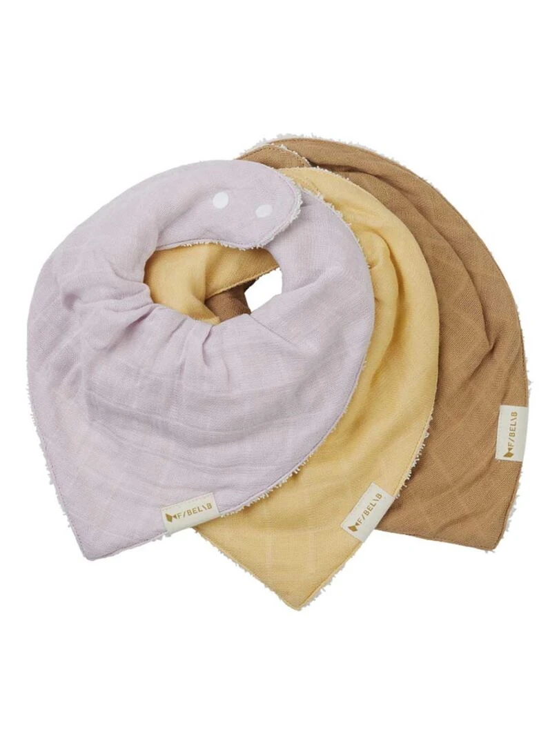 Bandana Bib Star Dust 3 pack Lilac One Size Jaune