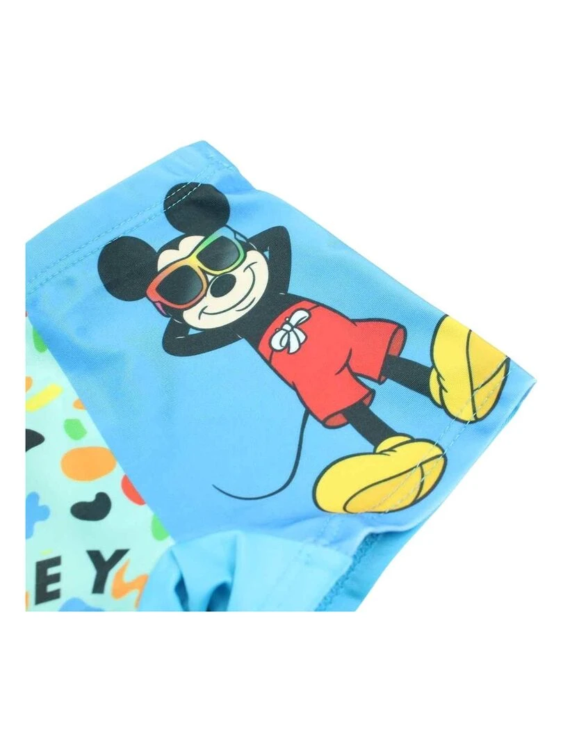 Disney   Boxer De Bain garçon imprimé Mickey   Bleu