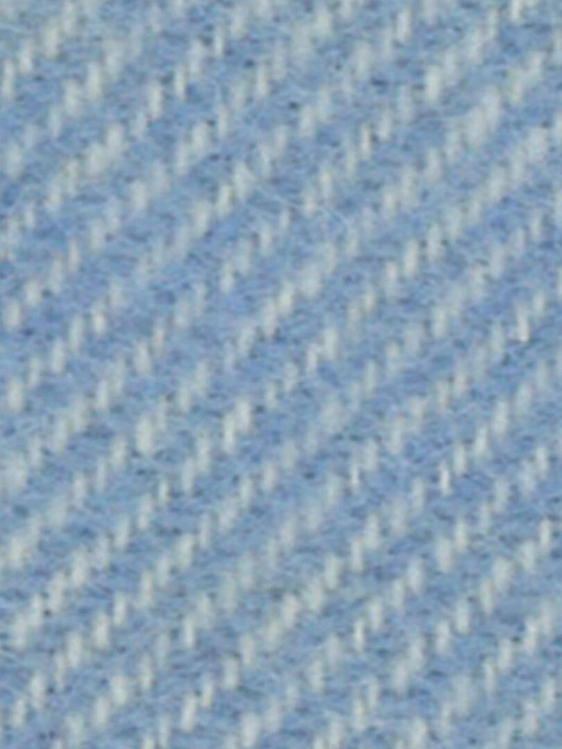 Couverture en laine mélangée    Effet denim   Bleu ciel