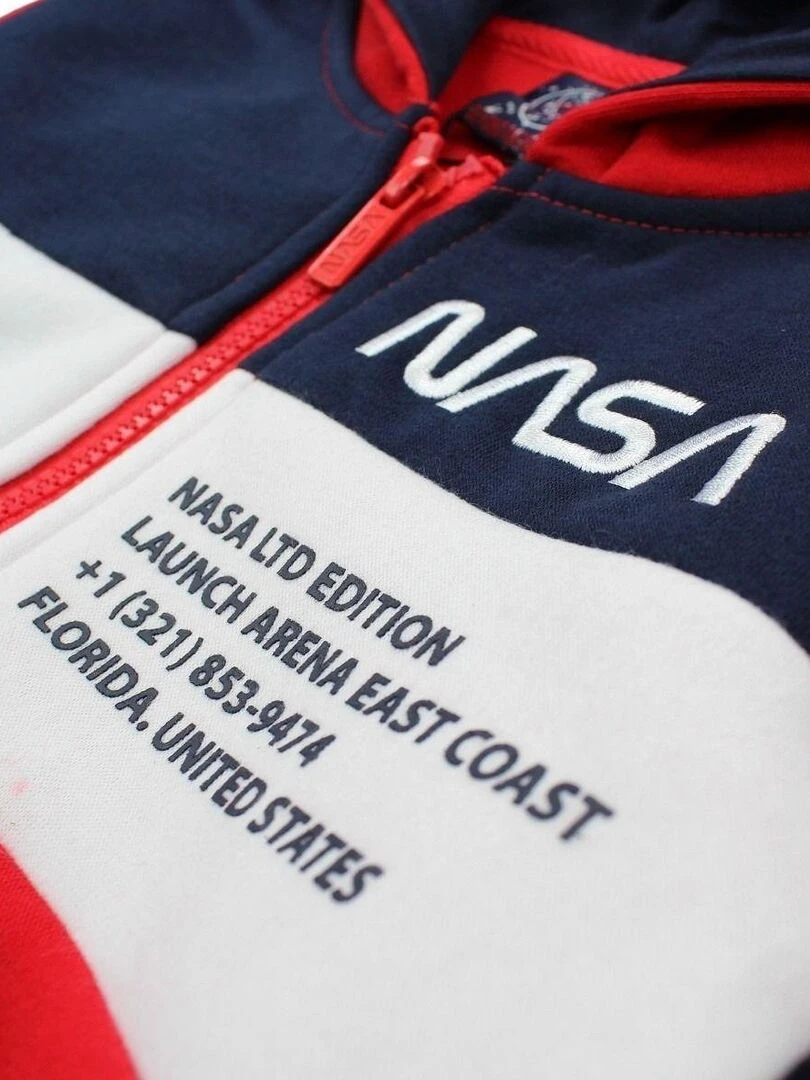Nasa   Veste garçon imprimé logo   Rouge