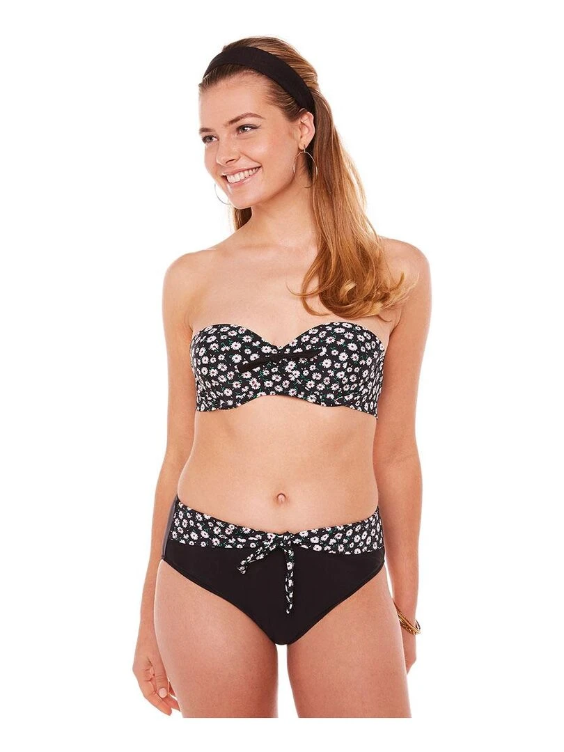 Haut de maillot à armatures PARADIS   Brigitte Bardot Bain   Noir