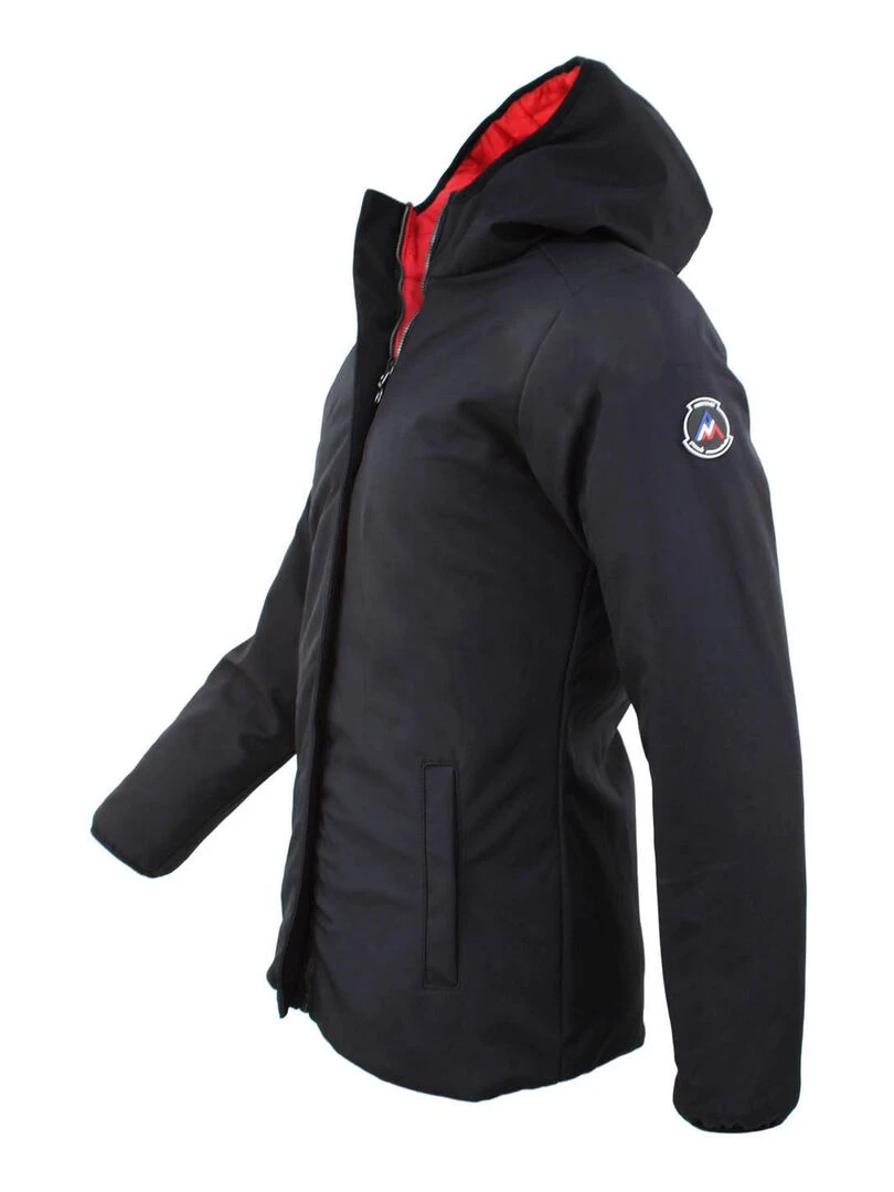 Parka réversible de ski femme ASARIO   Noir Rouge
