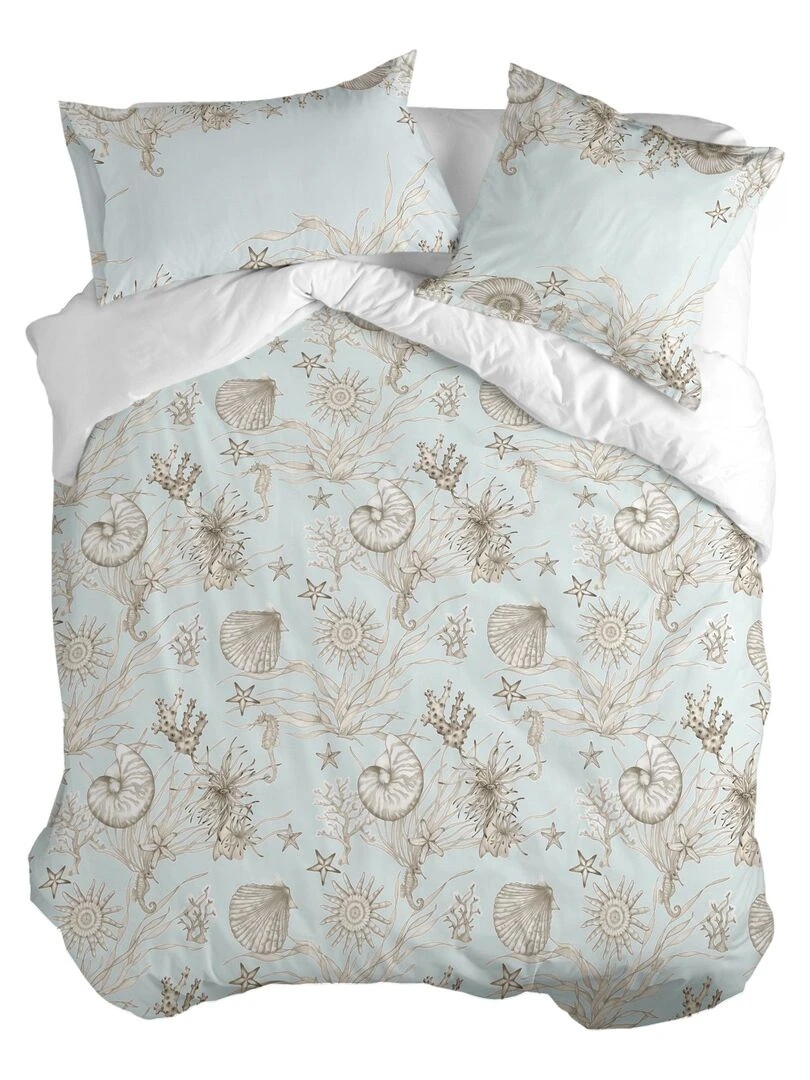 Housse de couette Coral reef "Happyfriday"   Blanc