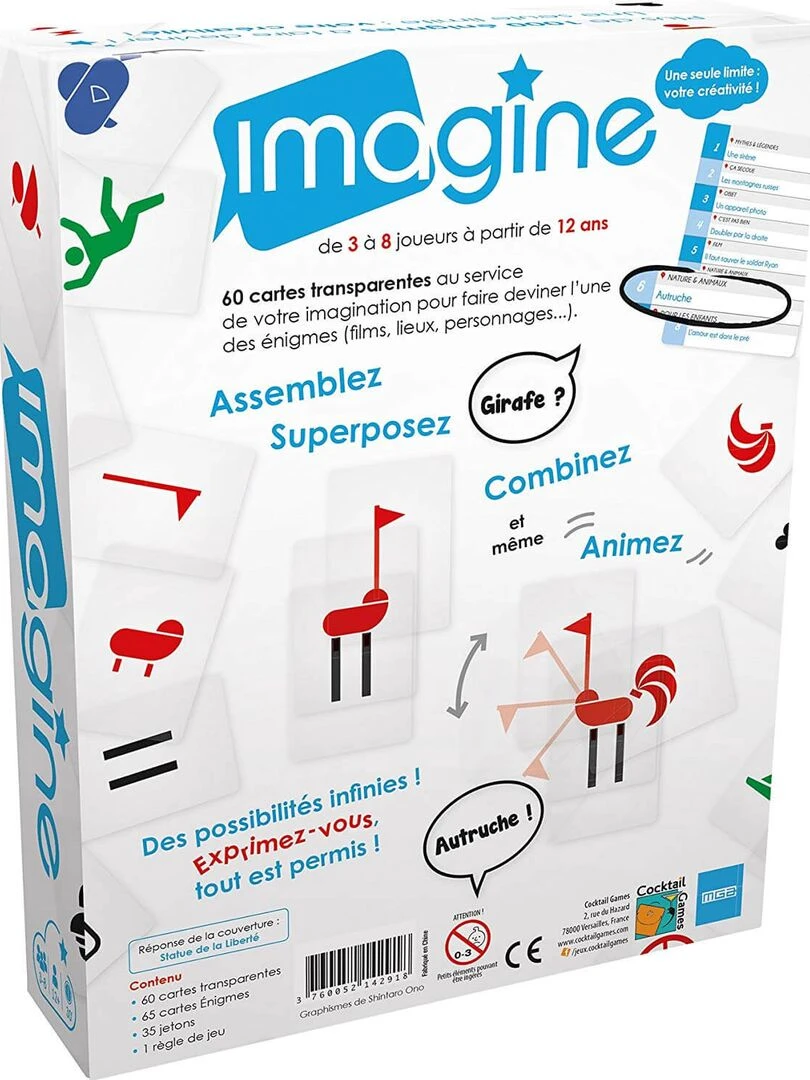 Jeu de société famille Imagine   N/A
