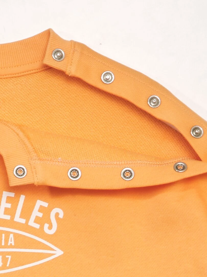 Sweat en french terry   So Easy   Orange