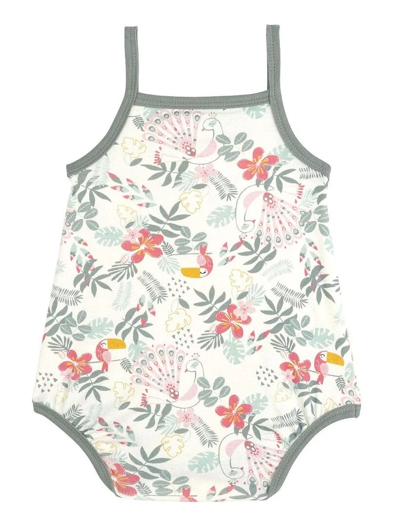 Lot de 2 bodies bébé manches courtes Pretty Jungle   Vert