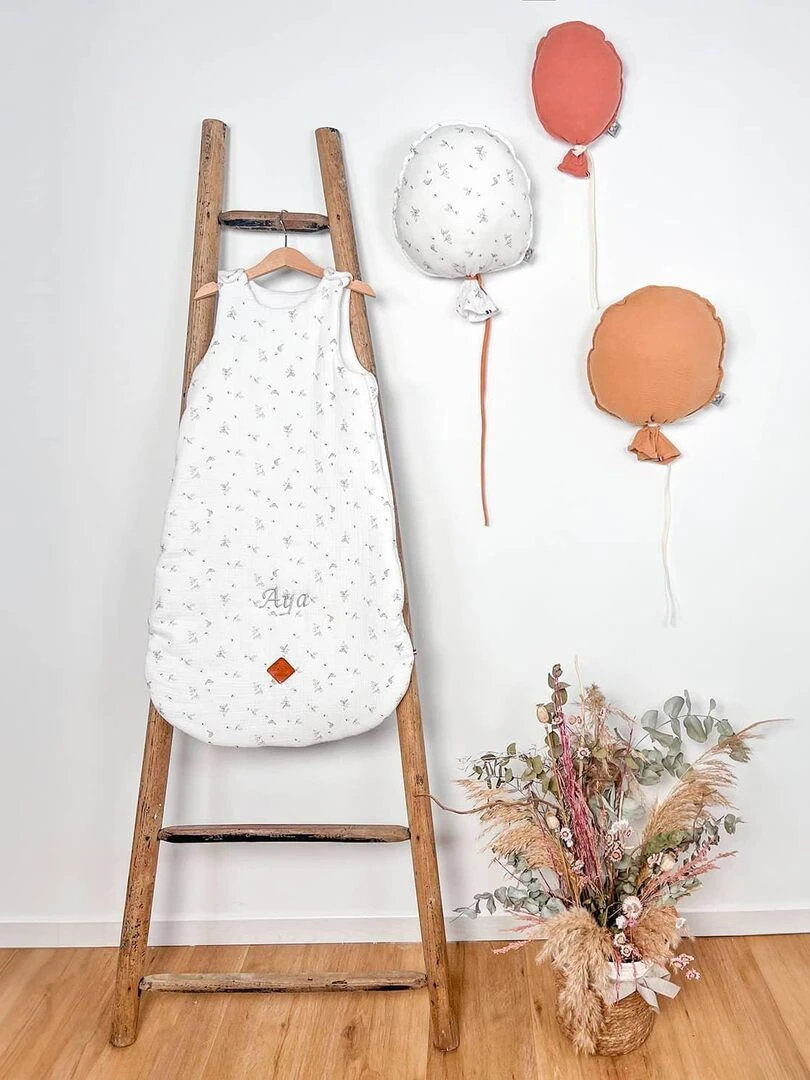 Gigoteuse sans manches en coton Melody Multicolore