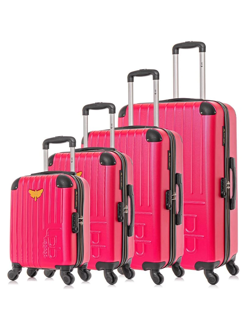 LPB LUGGAGE SET DE 4 MARIANNE M Rose fushia