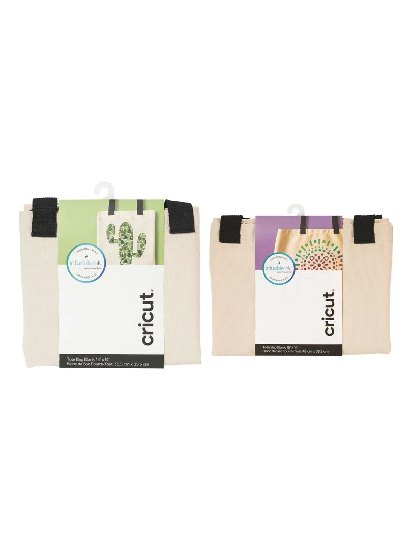 2 tote bags Cricut à personnaliser   N/A