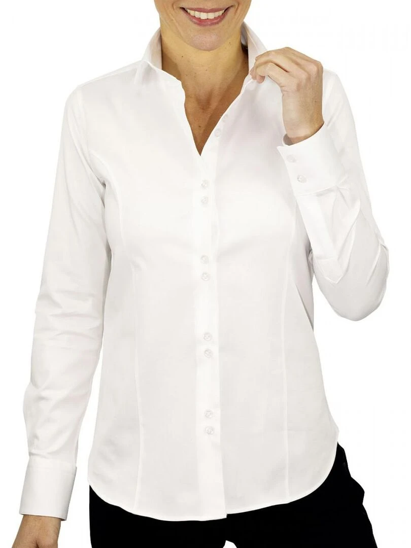 Chemise femme unie CARMEN Blanc