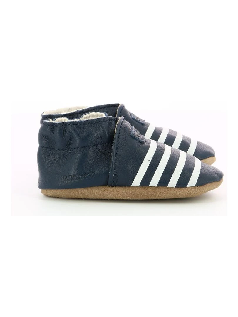 Chaussons Cuir Smart Sailor Bleu marine