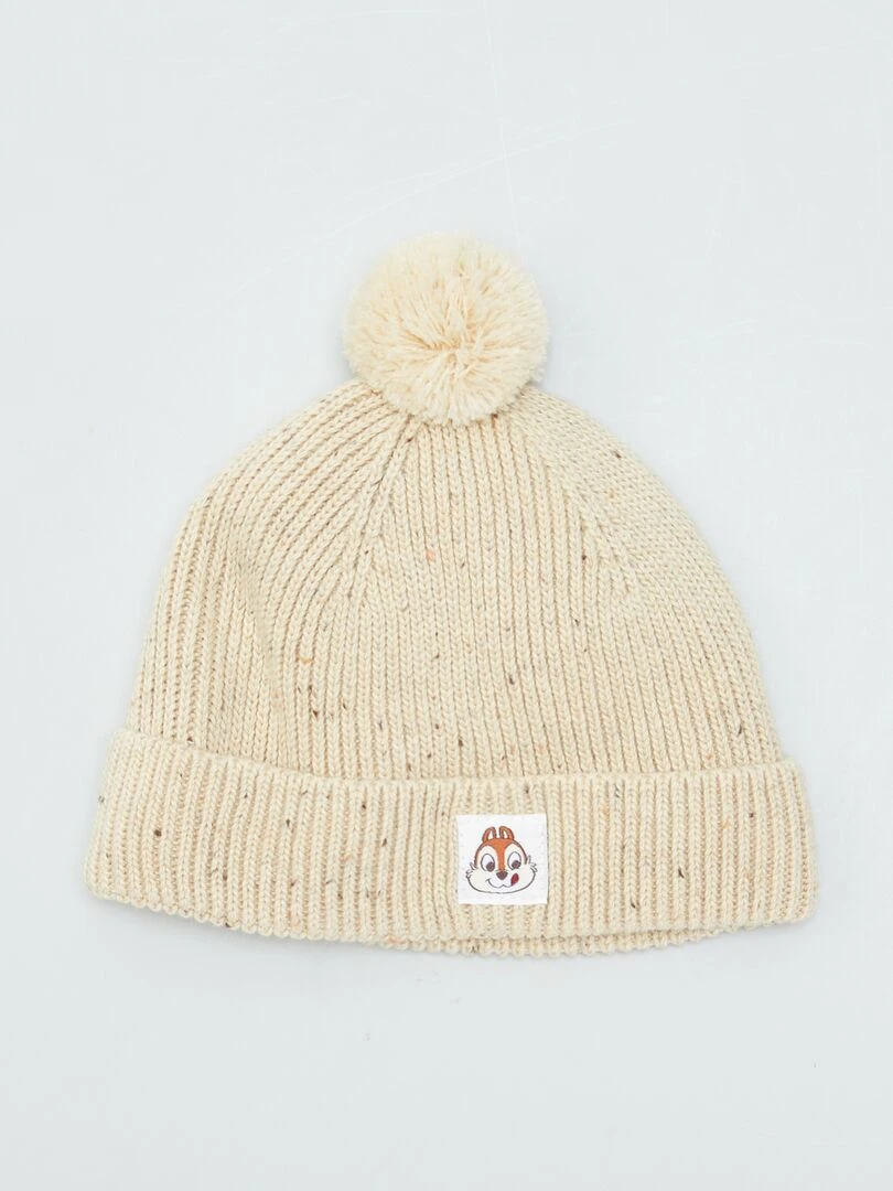 Ensemble bonnet + snood chaud Beige