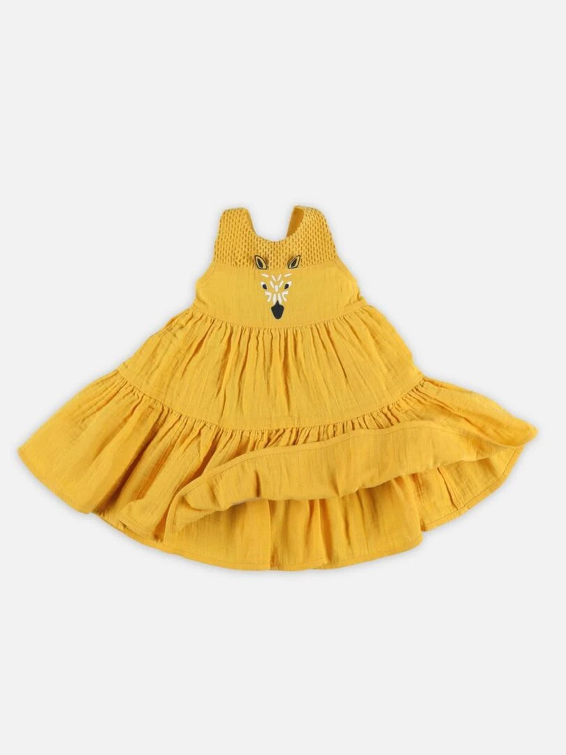 Robe fines bretelles zèbre   Noukie's   Jaune