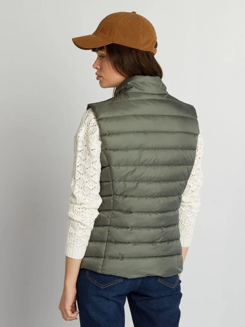 Doudoune sans manches   Kaki