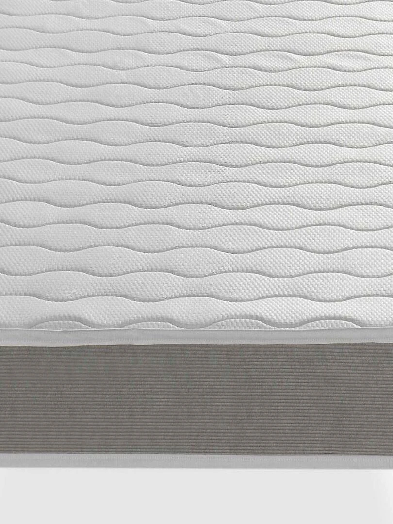 LOT X2 Matelas mousse APOLO  Epaisseur 14 CM Ergonomique et respirant   Gris clair