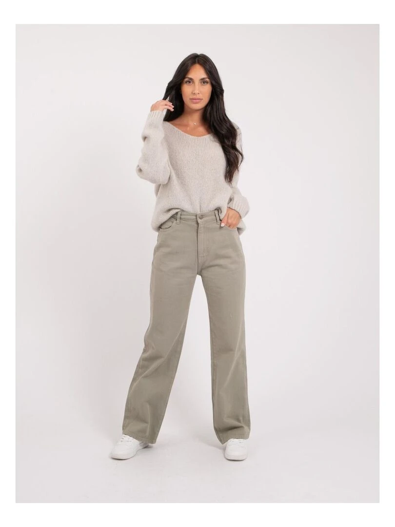 Pantalon coupe droite ERAM   Kaki