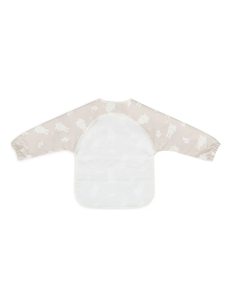 Bavoir à manches imperméable Miffy Snuffy Nougat   Beige