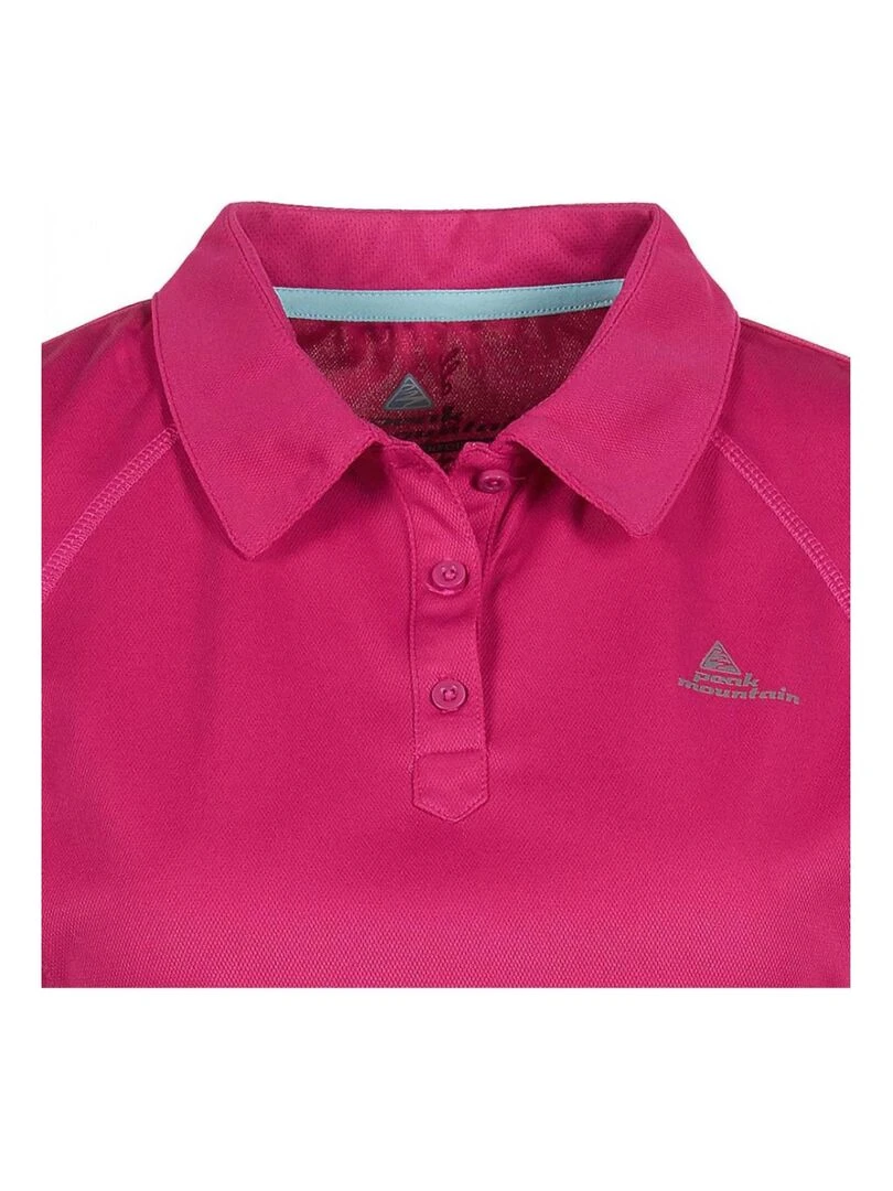 Polo manches femme courtes ALYA   PEAK MOUNTAIN   Rose fushia