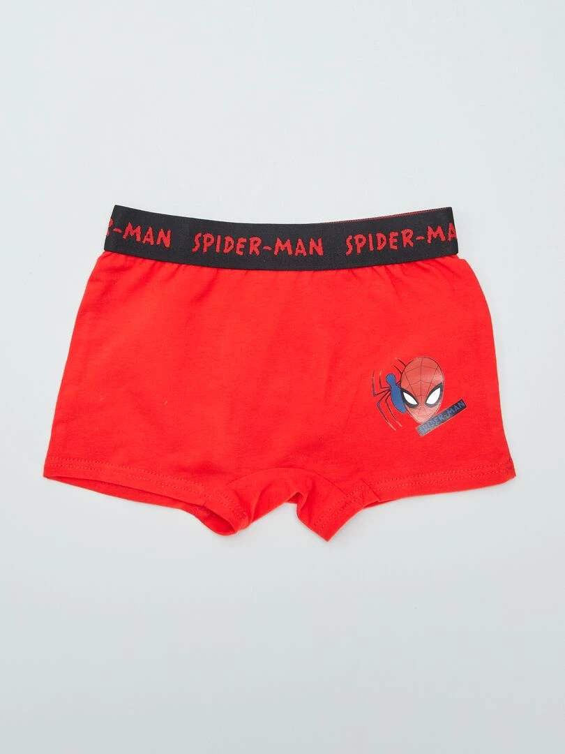 Lot de 3 boxers 'Spider Man'   Gris/rouge/bleu marine