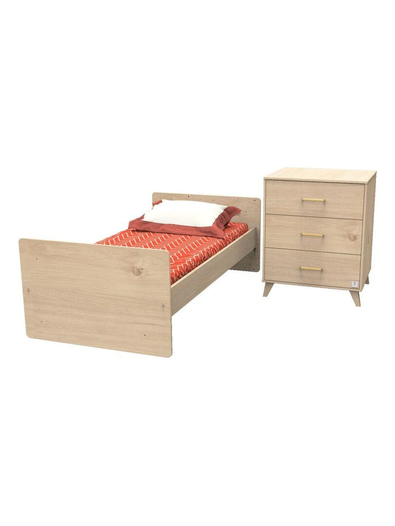Lit combiné ARTY   SAUTHON   Marron