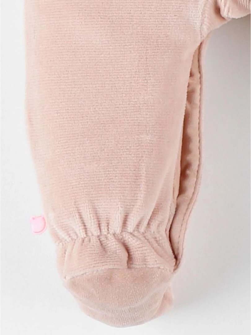 Pyjama 1 pièce lapin en velours côtelé    Noukie's   Beige