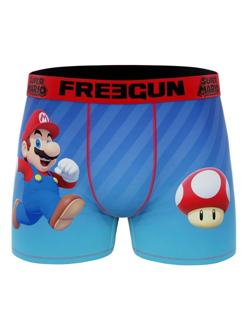 Lot de 3 boxers enfant Super Mario Bros Freegun   Rouge