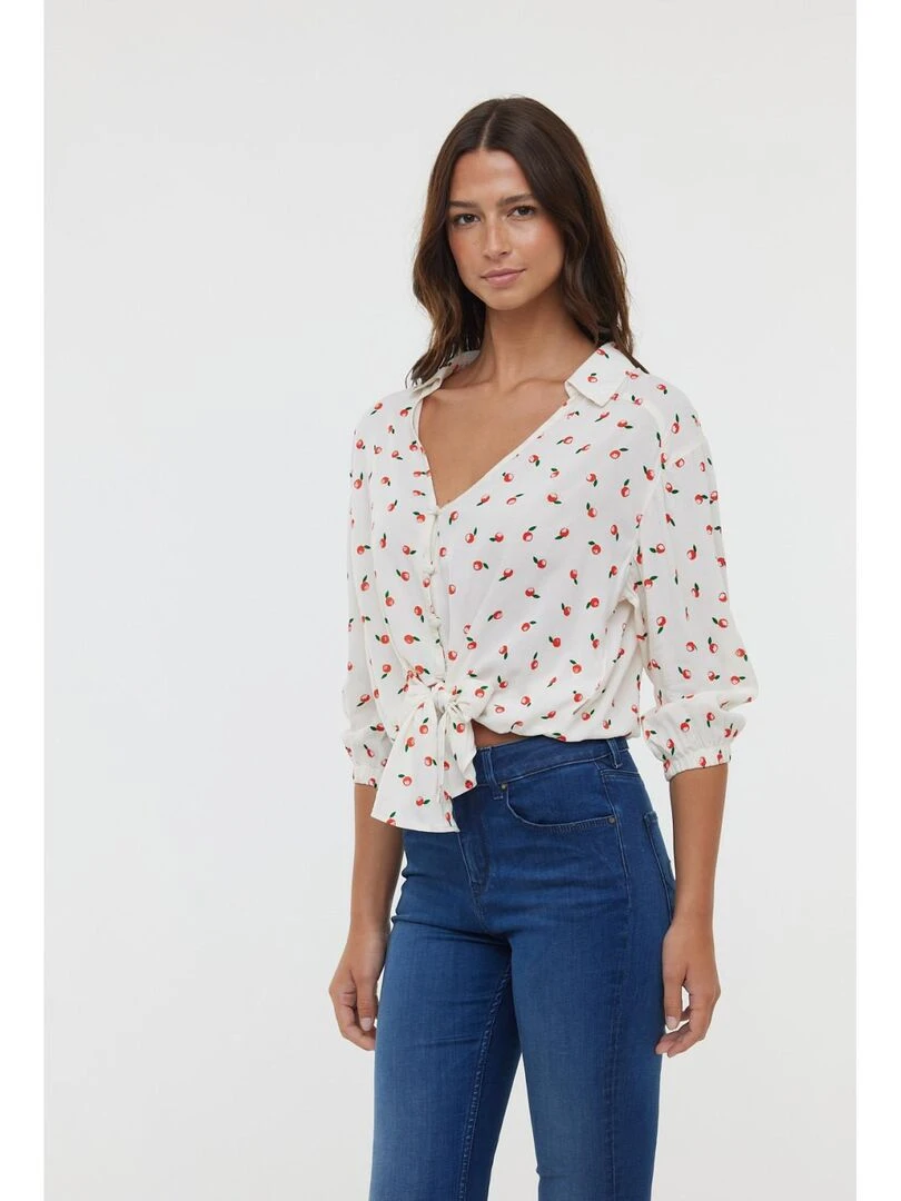 Lee Cooper   Chemise manches 3/4 viscose regular DATINA M   Beige