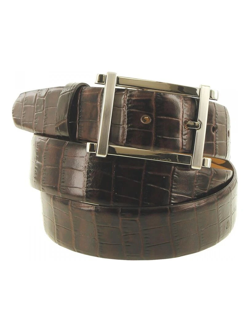 Ceinture cuir GINO Marron
