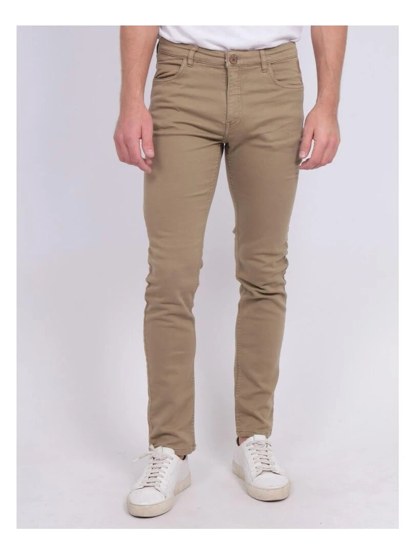 Pantalon 5 poches CANDELO Marron