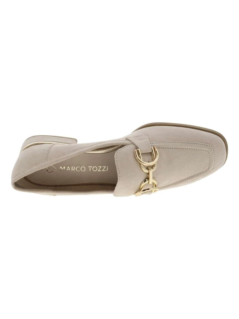 MARCO TOZZI   Mocassins talon plat   Beige