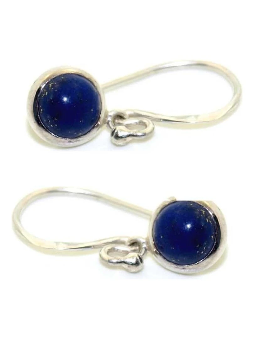 Boucles d'oreilles argent & lapis lazuli Bijoucolor Bleu