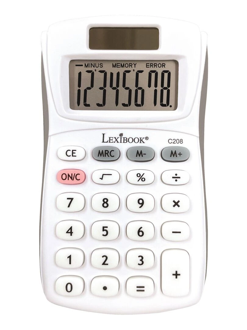 Calculatrice De Poche 8 Chiffres Avec Finition Rubber N/A