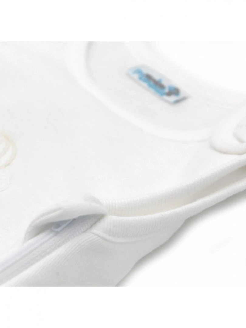 Gigoteuse mi saison 0 3 mois 100% Coton Bio couleur Nuage   Blanc