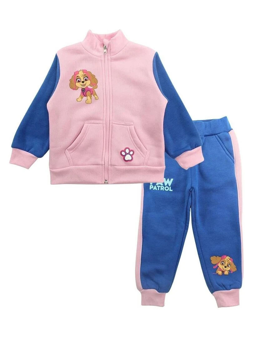 Paw Patrol Ensemble Veste pantalon fille Imprimé La Pat' Patrouille Bleu marine