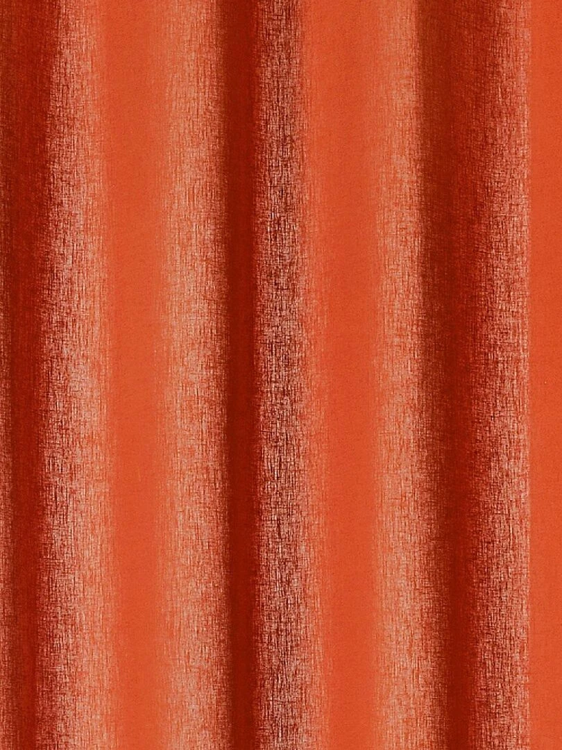 Rideau tamisant en poly/lin   Orange
