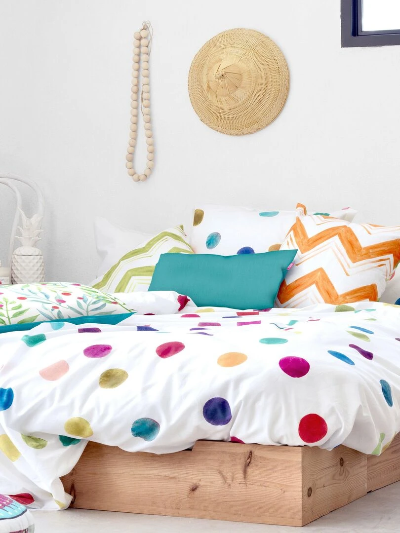 Housse de couette Confetti "Happyfriday"   Blanc