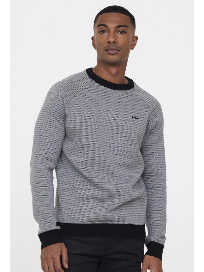 Lee Cooper Pull manches longues coton regular CLARK Gris