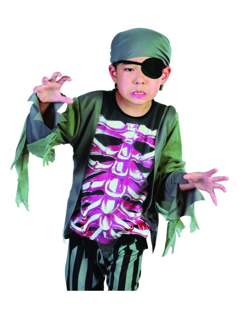 Déguisement Pirate Squelette Halloween enfant Noir Noir