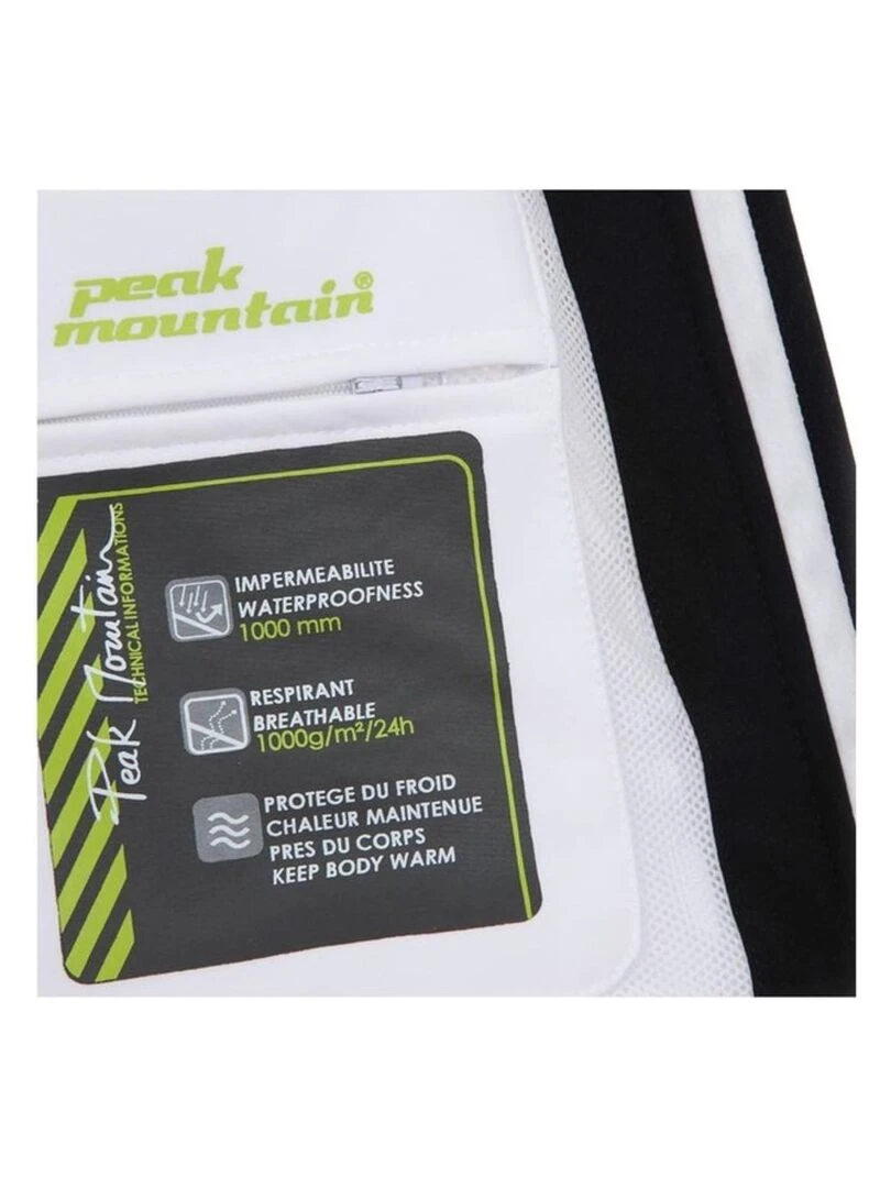 Blouson softshell femme AVENE   PEAK MOUNTAIN   Blanc