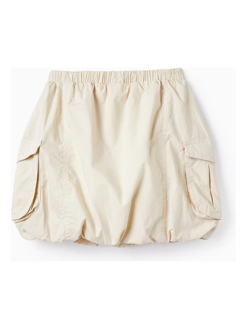 Jupe Cargo avec Doublure en Coton pour Fille CUBA Blanc