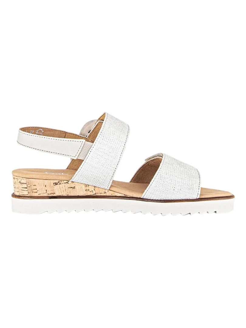 Sandales Cuir Gabor Nappa Blanc