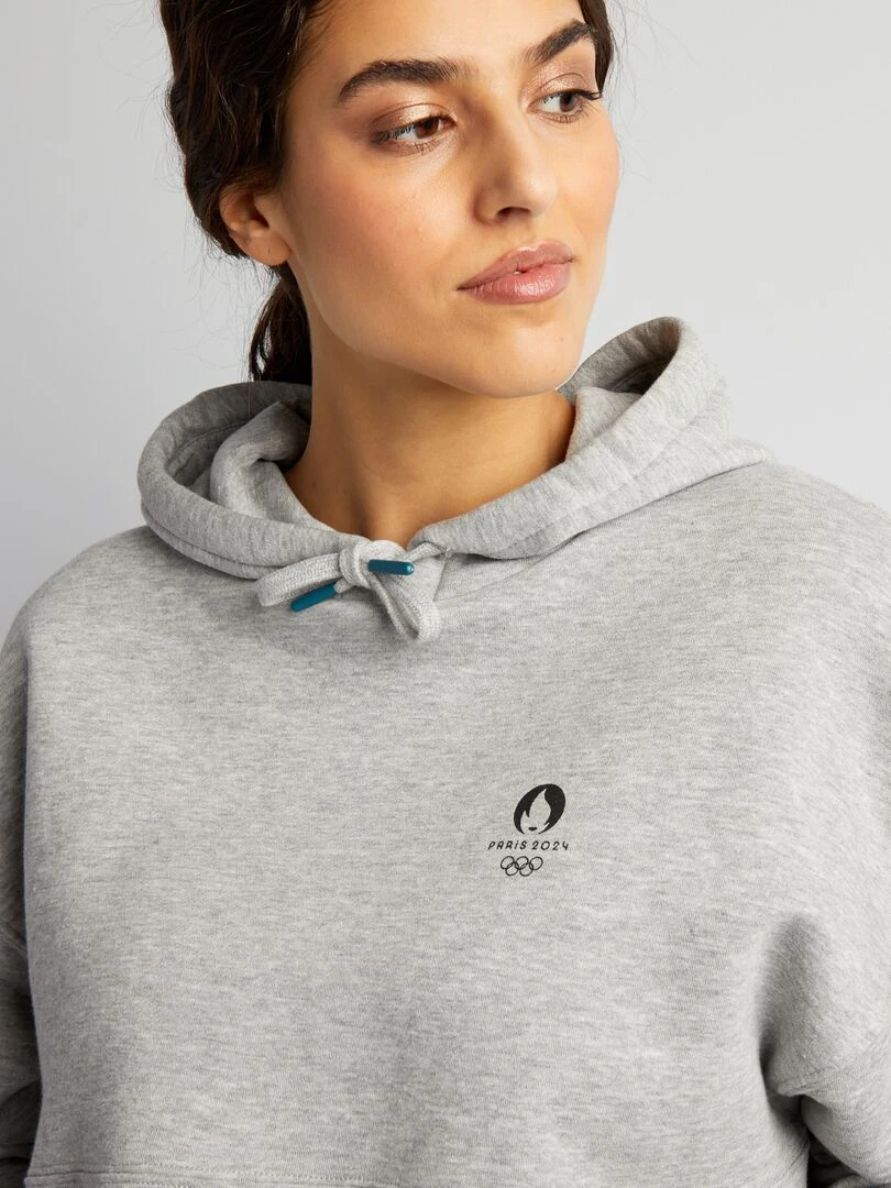 Sweat à capuche   Paris 2024   Gris