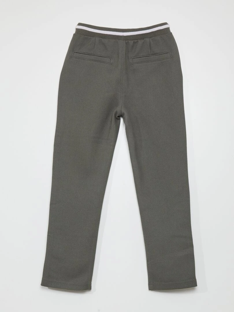 Pantalon de jogger façon tweed Vert