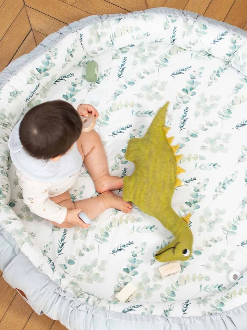 Peluche en coton tricot  Dinosaure   Vert