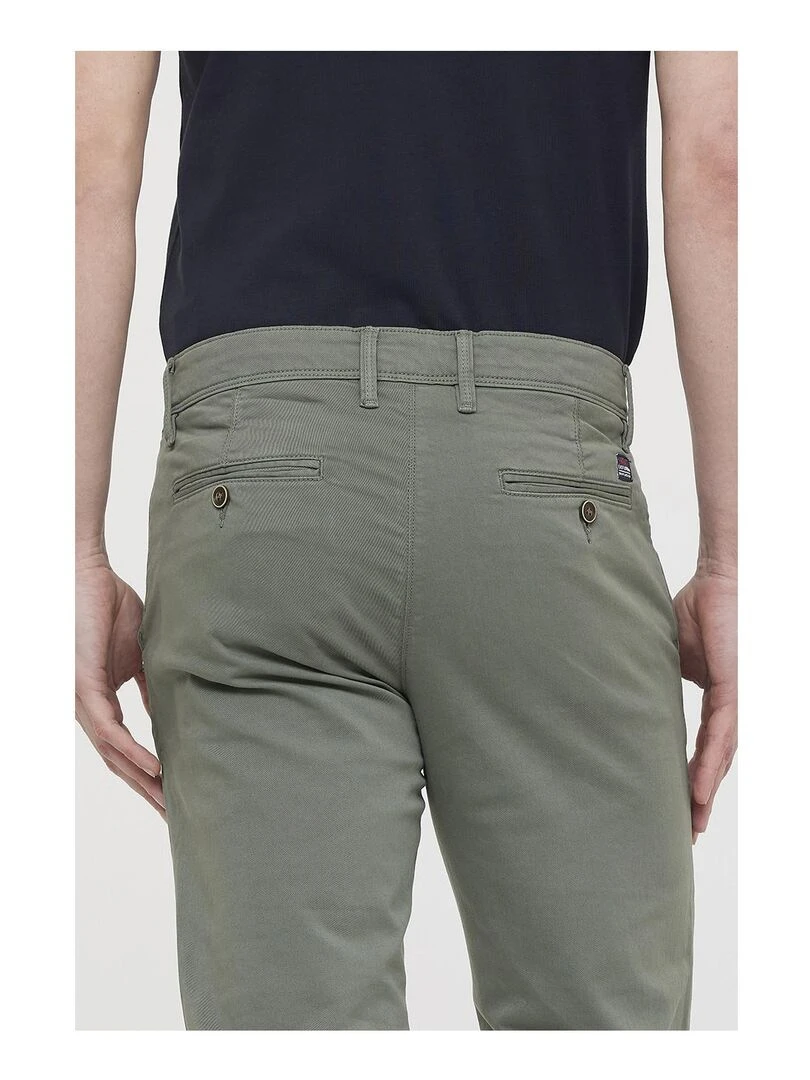 Lee Cooper   Pantalon coton straight GALANT   Kaki